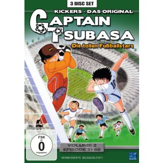 Captain Tsubasa - Die tollen Fußballstars -Volume 2: Episode 31-60 (3 DVDs)