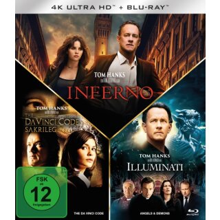 Illuminati / Inferno / The Da Vinci Code (3 4K-UHDs + 3 Blu-rays)
