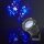 Dekoratives Licht | LED-Schneeflocken-Projektor | Weiße und blaue Eiskristalle | Innen- und Aussenbereich