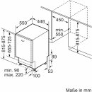 Siemens SR63EX24KE (vollintegrierbar) iQ300 Vollintegrierter Geschirrspüler 45 cm